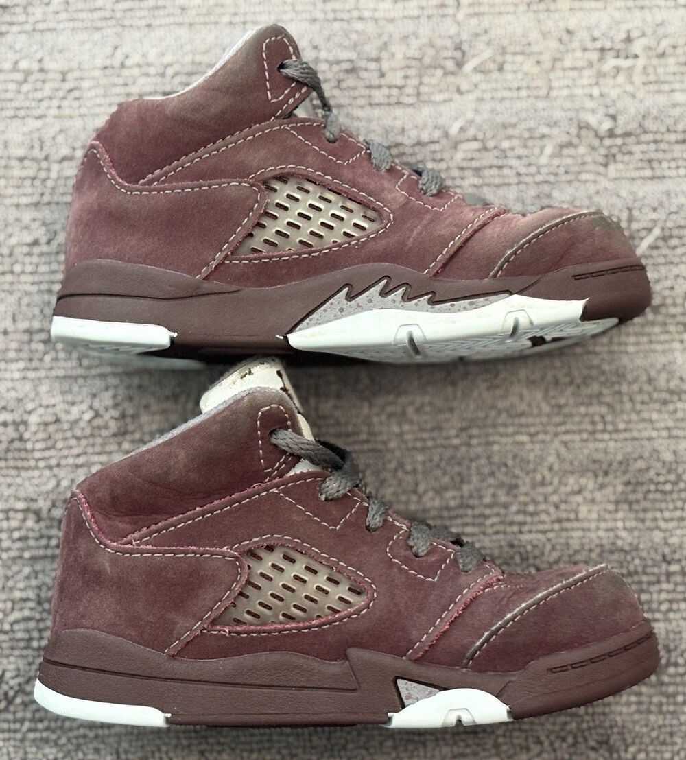 Nike Air Jordan 5 Retro Burgundy FN4238-600  Toddler Size 8C
